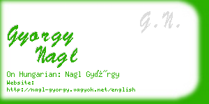 gyorgy nagl business card